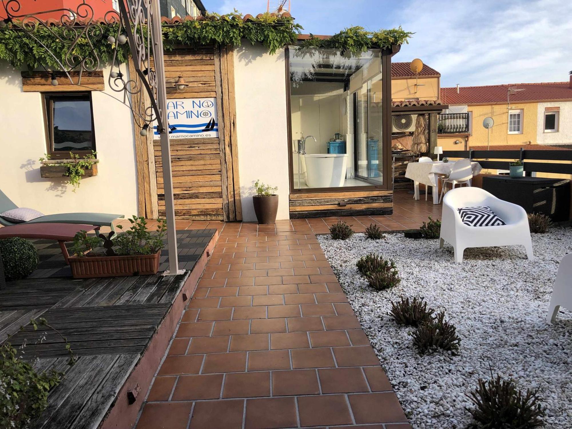 Mar No Camino Terraza Banera Con Vista Al Mar Villa Brens Exteriör bild